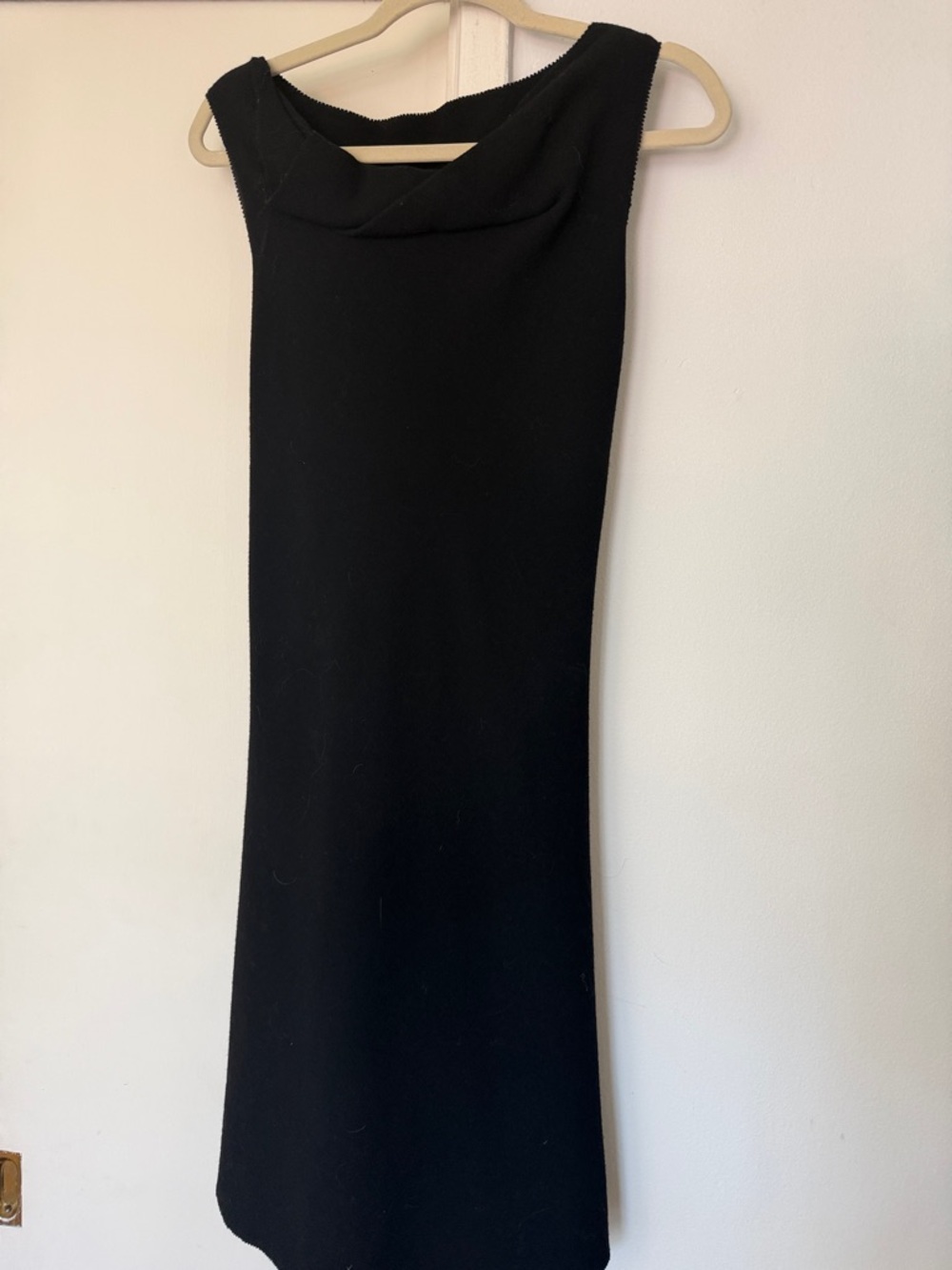 Women's Black Sleeveless Knit Dress - Classic Minimalist